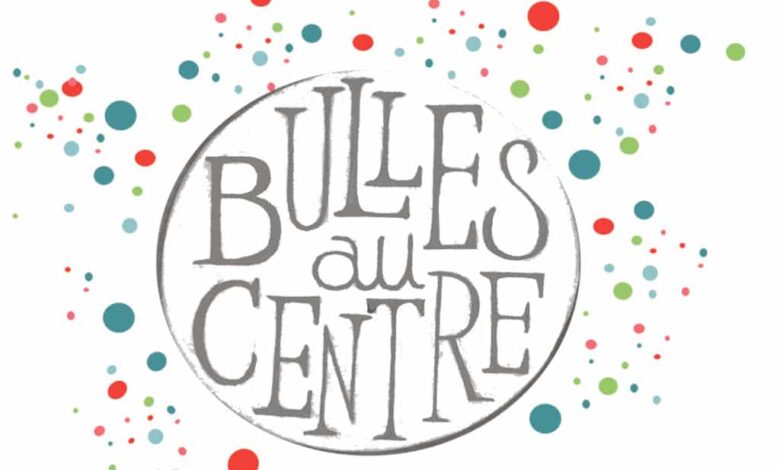 affiche bulles au centre avant