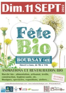 affiche fete bio 2022 pissenlit 330