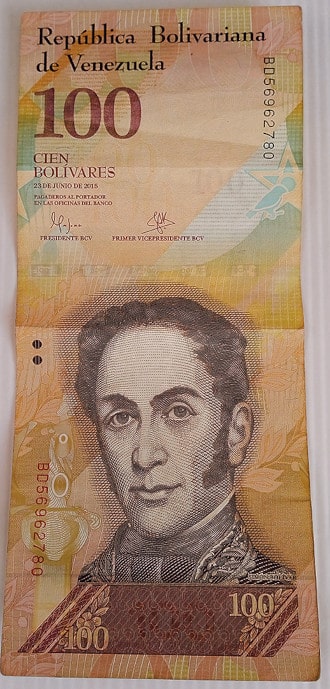 billet venezuelien 330