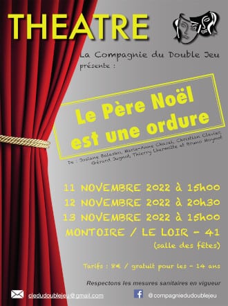 affiche theatre double jeu 330