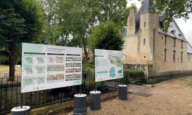 panneaux explicatifs parc ronsard avant