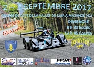 11e course de côte ; Sport auto Tours ; Vallée du Loir