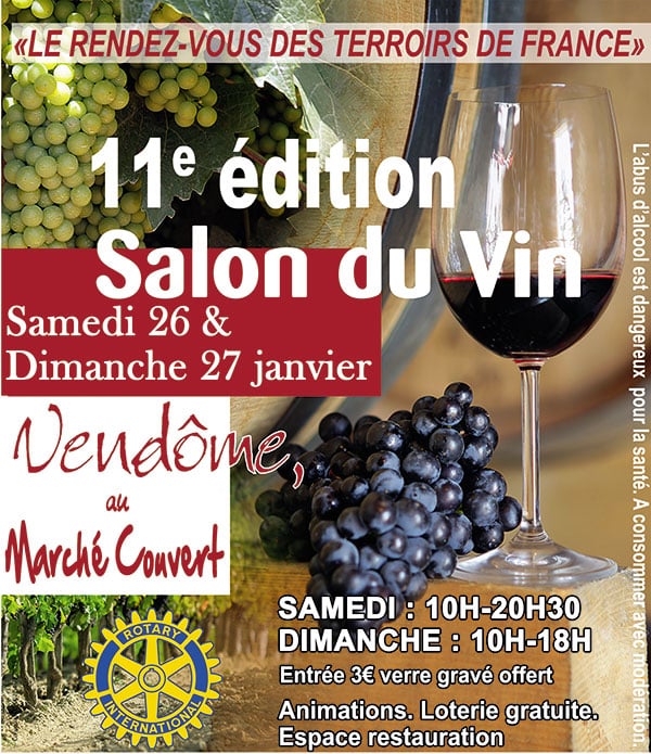 Salon du vin ; Rotary club de Vendôme ; Rotary club ; Vendôme