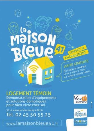affiche maison bleue41 330