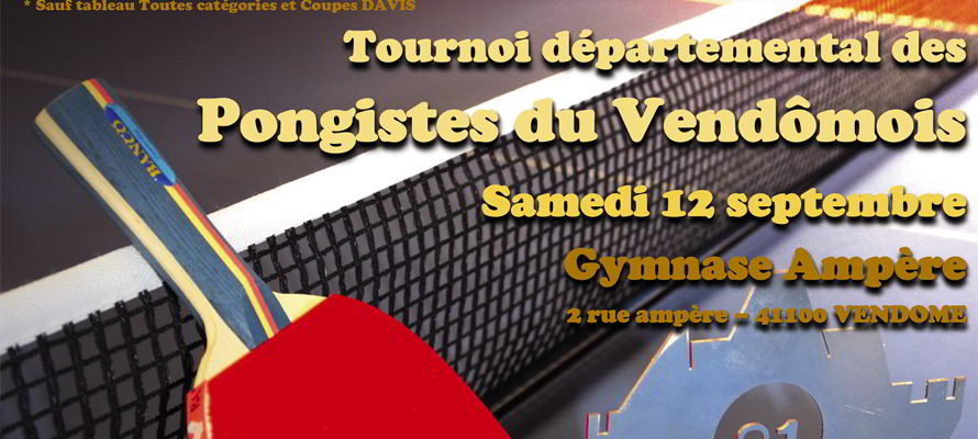 affiche tournoi pongiste bandeau