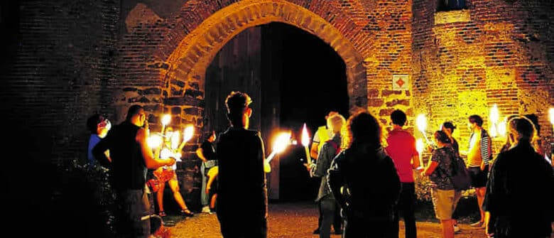 arville visite aux flambeaux commanderie arville banniere