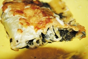 cannellonis aux épinards et chèvre