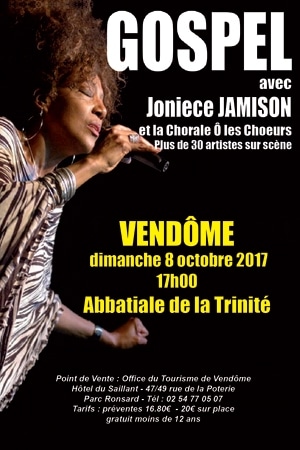 chorale Ô les Chœurs ; l'abbatiale de la trinité ; trinité de vendôme ; Joniece JAMISON