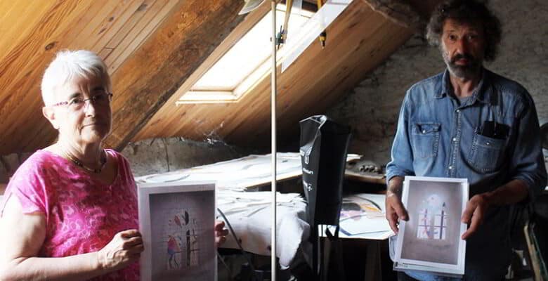 elisabeth et michel les deux artistes