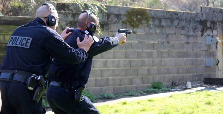 entrainement au tir en binome