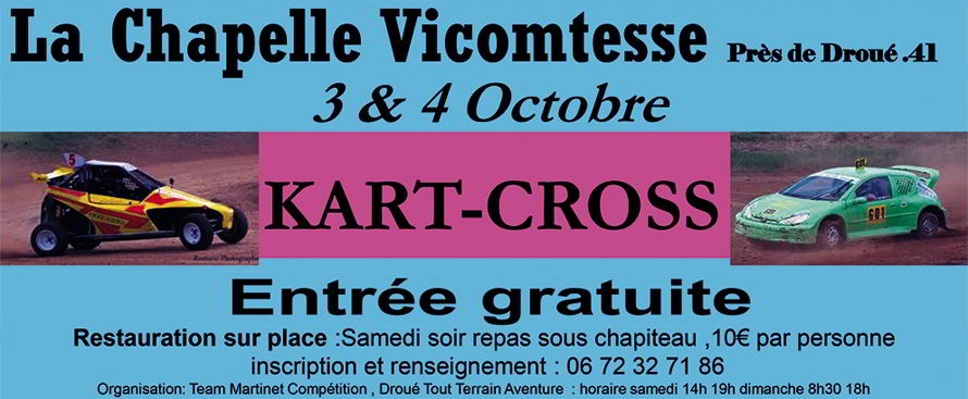 kart cross la chapelle vicomtesse