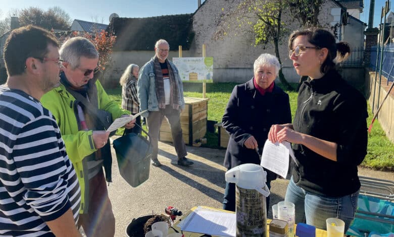 lors de la journee dinstallation du composteur avant