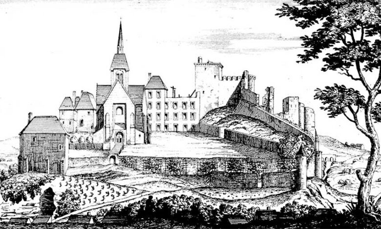 premiere estampe du chateau de vendome 1680