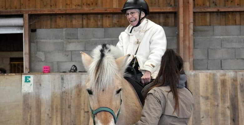 une residente accompagnee par Laura