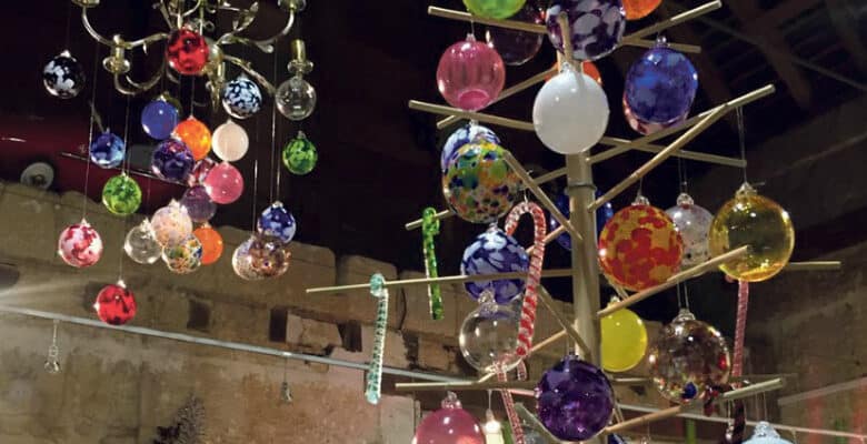 verrerie d art boules noel